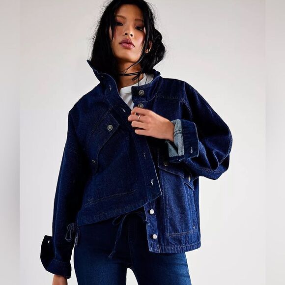 Free People We The Free Casey Denim Jacket - Picture 1 of 10